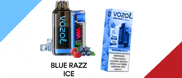 Vozol 20000 blue razz ice